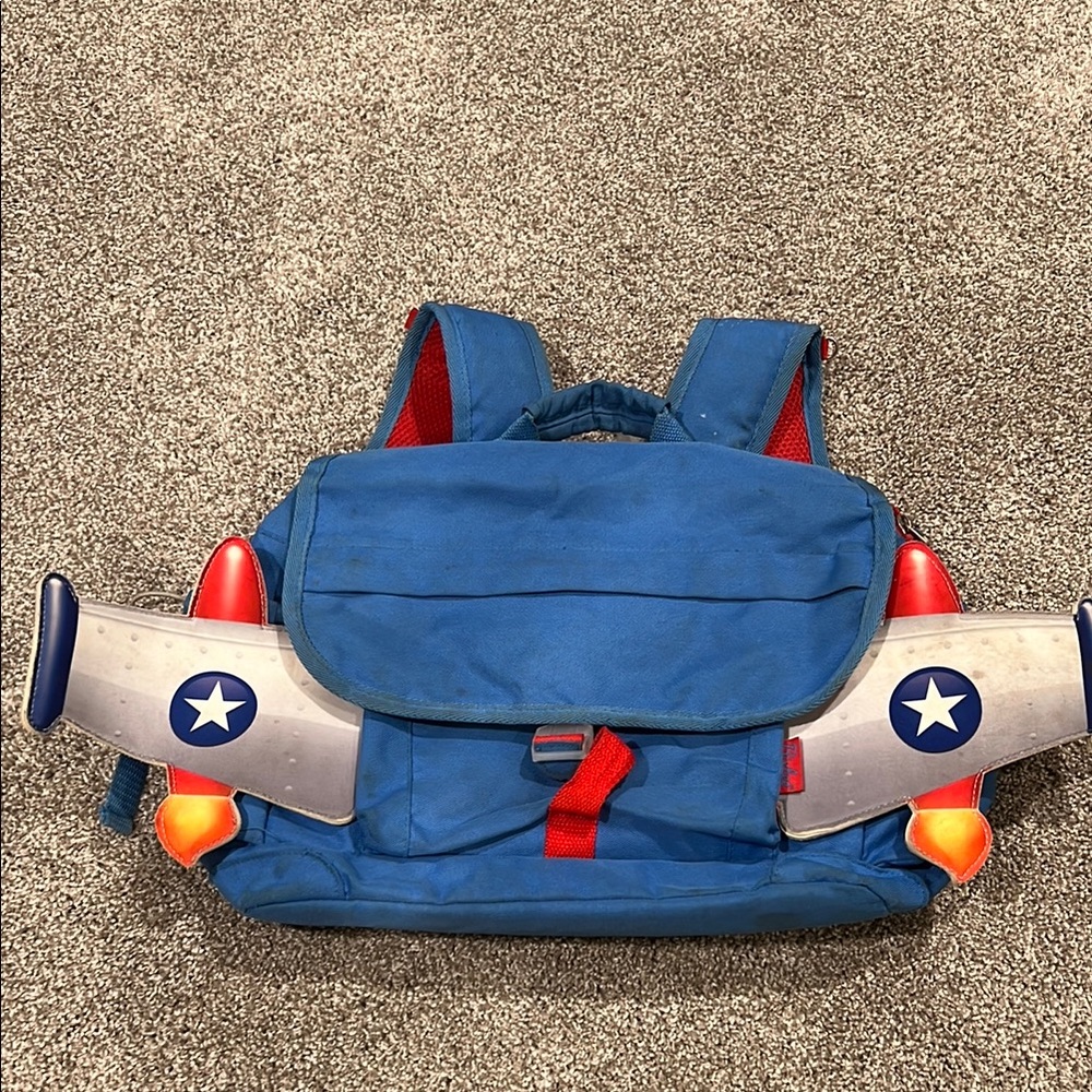 Bixbee Blue and Orange Backpack